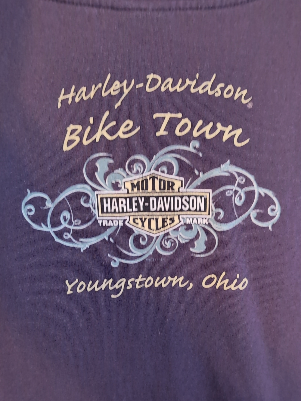 2011 Harley Davidson Youngstown, OH Purple hoodie womens 2X - Picture 7 of 7
